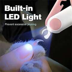 LED nagų žirklių rinkinys augintiniams Smurf kaina ir informacija | Priežiūros priemonės gyvūnams | pigu.lt