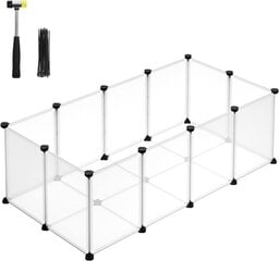 Maniežas/narvas graužikams Muf-Art, 42x125x63 cm kaina ir informacija | Graužikų ir triušių narvai, jų priedai | pigu.lt