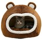 Guolis - namelis katėms Smurf, rudas цена и информация | Guoliai, pagalvėlės | pigu.lt