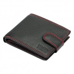 Мужской кожаный кошелёк HEINO GR-125130B/blk+red-26 цена и информация | Мужские кошельки | pigu.lt
