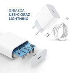 GREITASIS ĮKROVIKLIS USB C 20W + KABELIS IPHONE 1M kaina ir informacija | Krovikliai telefonams | pigu.lt