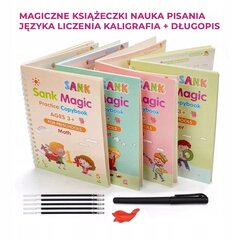 MAGIŠKOS KNYGOS, SKIRTOS MOKYTI RAŠYTI SKAITMENINES RAIDES KALIGRAFAS 4 PAKUOČIŲ RINKINYS kaina ir informacija | Lavinamosios knygos | pigu.lt