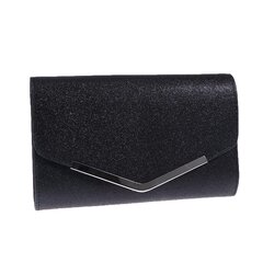 Маленькая женская глянцевая сумочка, черная цена и информация | Женская сумка Bugatti | pigu.lt
