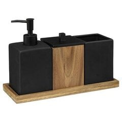 Набор из 5 аксессуаров для ванной комнаты Five Simply Smart, 4 элемента, черный, оттенки коричневого и бежевого. цена и информация | Аксессуары для ванной комнаты | pigu.lt