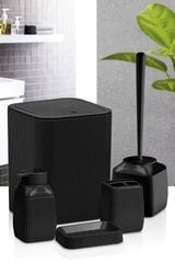 Набор аксессуаров для ванной комнаты Okyanus, 5 предметов, черный цена и информация | Аксессуары для ванной комнаты | pigu.lt