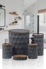 Набор Okyanus из 5 аксессуаров для ванной комнаты, черный, оттенки коричневого и бежевого. цена и информация | Аксессуары для ванной комнаты | pigu.lt