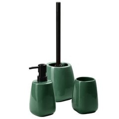 Kadax набор аксессуаров для ванной комнаты из 3 предметов в зеленых тонах цена и информация | Аксессуары для ванной комнаты | pigu.lt