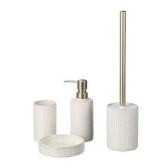 Sepio, набор аксессуаров для ванной комнаты белого цвета, 4 предмета цена и информация | Аксессуары для ванной комнаты | pigu.lt