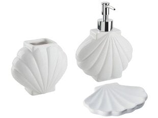 Белый набор аксессуаров для ванной комнаты Beliani, 3 предмета цена и информация | Аксессуары для ванной комнаты | pigu.lt