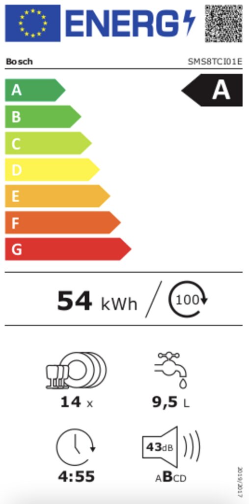 Bosch Serie 8 SMS8TCI01E kaina ir informacija | Indaplovės | pigu.lt