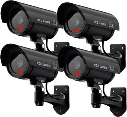 Поддельная камера наблюдения Erwey, 4 шт. цена и информация | Камеры видеонаблюдения | pigu.lt