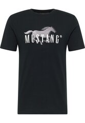 Mustang marškinėliai vyrams 4058823724296, juodi kaina ir informacija | Vyriški marškinėliai | pigu.lt