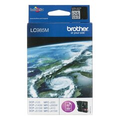 brother originalus rašalas lc-985m, magenta, 260p, brother dcp-j315w kaina ir informacija | Kasetės rašaliniams spausdintuvams | pigu.lt