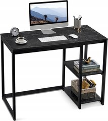 Stačiakampis rašomasis stalas Gepardi, juodas цена и информация | Компьютерные, письменные столы | pigu.lt