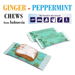 Imbiero ir pipirmėtės pastilės Sina Ginger & Peppermint Chews, 56 g kaina ir informacija | Saldumynai | pigu.lt