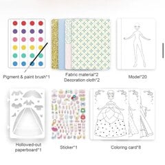 Kūrybinė spalvinimo ir užrašų knygelė MiDeer Princess Ball kaina ir informacija | Piešimo, tapybos, lipdymo reikmenys | pigu.lt