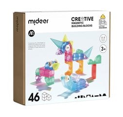 Набор магнитных блоков MiDeer, 46 деталей цена и информация | Конструкторы и кубики | pigu.lt