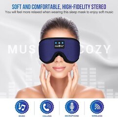 Повязка на глаза для сна с Bluetooth цена и информация | Теплая повязка на уши, черная | pigu.lt