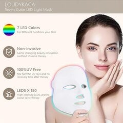 7-цветная светодиодная маска для лица цена и информация | Приборы для ухода за лицом | pigu.lt