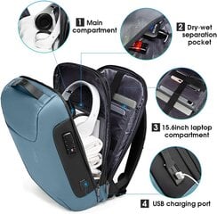Просторный рюкзак с защитой от кражи цена и информация | Рюкзаки, сумки, чехлы для компьютеров | pigu.lt