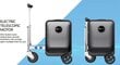 Mažas lagaminas su motoru Electric scooter, sidabrinis kaina ir informacija | Lagaminai, kelioniniai krepšiai | pigu.lt