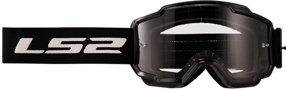 Motokroso akiniai LS2 Charger black clear visor, Enduro kaina ir informacija | Moto reikmenys | pigu.lt