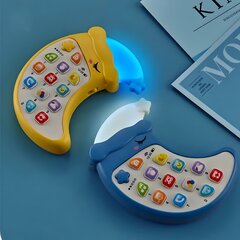 Muzikinis šviečiantis telefonas, mėlynas kaina ir informacija | Žaislai kūdikiams | pigu.lt