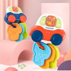 Muzikinis automobilio raktų pultelis - kramtukas, mėlynas цена и информация | Игрушки для малышей | pigu.lt