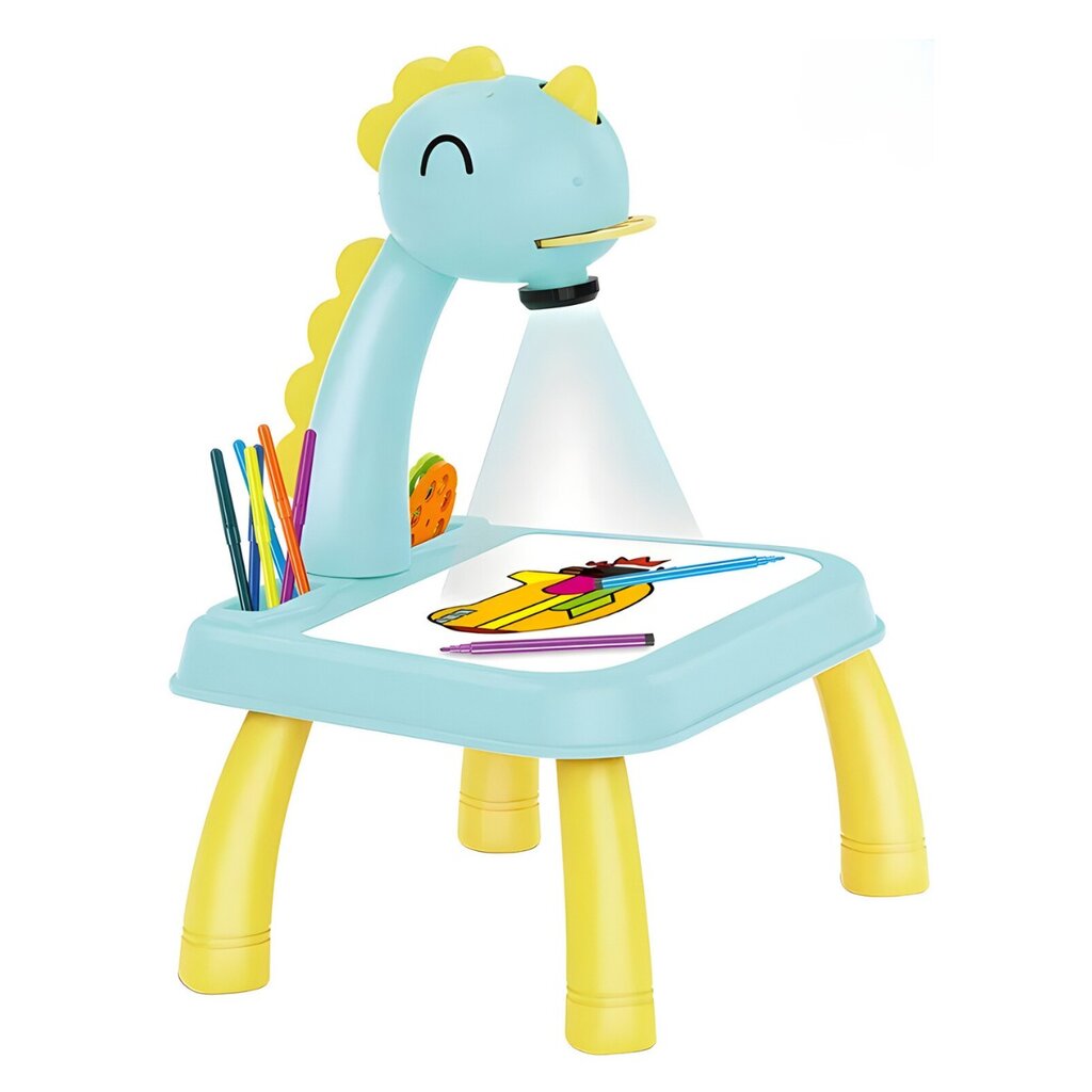Žaislinis piešimo stalas su projektoriumi, mėtinis kaina ir informacija | Lavinamieji žaislai | pigu.lt