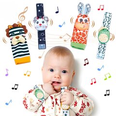 Užimtumo kojinės ir apyrankės kūdikiams Pelytės kaina ir informacija | Žaislai kūdikiams | pigu.lt