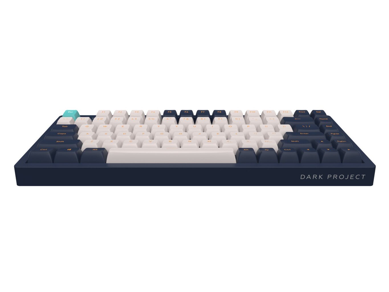 Dark Project KD83A Ivory / Navy Blue - RGB ANSI (ENG) kaina ir informacija | Klaviatūros | pigu.lt