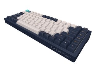 Dark Project KD83A Ivory / Navy Blue - RGB ANSI (ENG) kaina ir informacija | Klaviatūros | pigu.lt