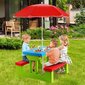Vaikiškas iškylų ​​žaidimų stalas Costway, 137x79x67 cm, įvairių spalvų kaina ir informacija | Vaikiški lauko baldai | pigu.lt