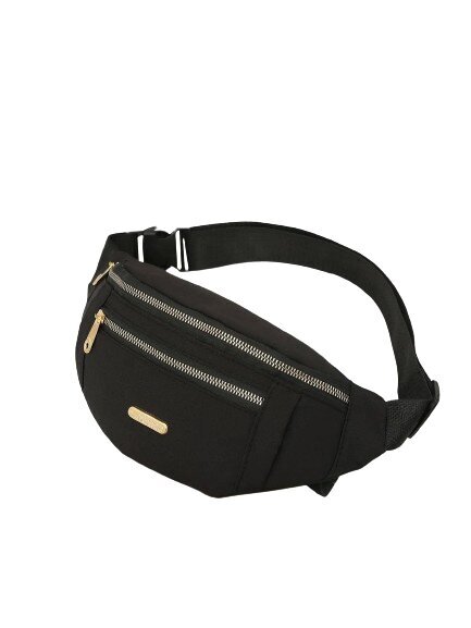 Moteriškas nešiojamas sportinis liemens krepšys, juodas kaina ir informacija | Moteriškos rankinės | pigu.lt