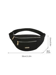Женская портативная спортивная поясная сумка, черная цена и информация | Женская сумка Bugatti | pigu.lt