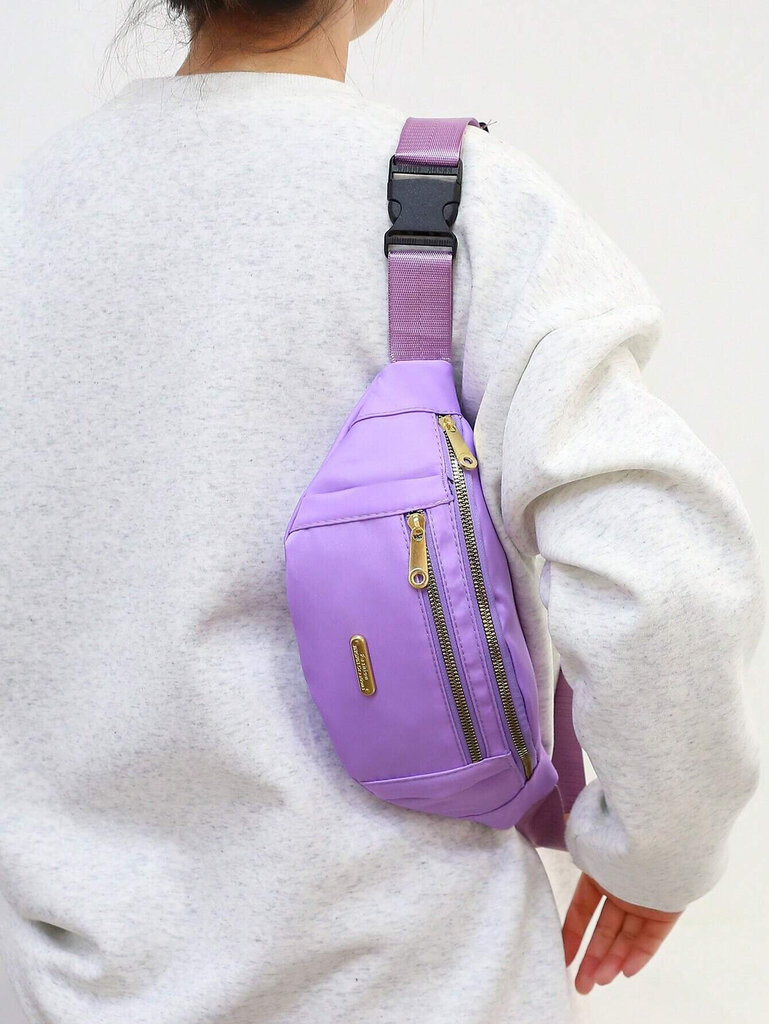 Moteriškas nešiojamas sportinis liemens krepšys violetinis kaina ir informacija | Moteriškos rankinės | pigu.lt