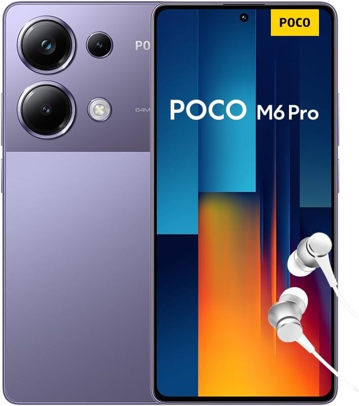 Xiaomi Poco M6 Pro 8/256GB Purple цена и информация | Mobilieji telefonai | pigu.lt