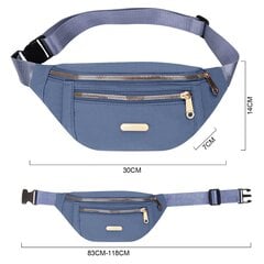 Женская портативная спортивная поясная сумка, синяя цена и информация | Женская сумка Bugatti | pigu.lt