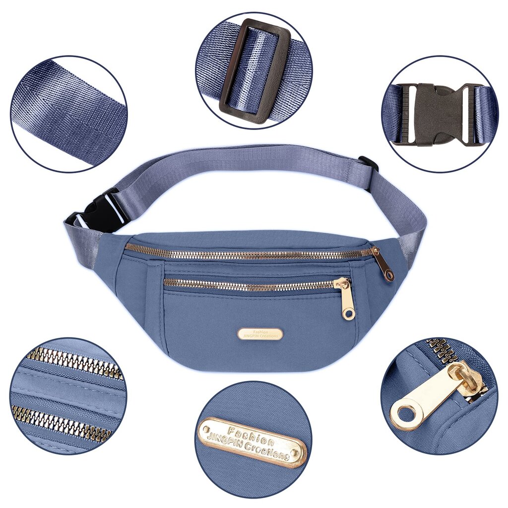Moteriškas nešiojamas sportinis liemens krepšys mėlynas цена и информация | Moteriškos rankinės | pigu.lt