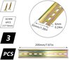 DIN profiliai 35 mm 200 mm 6 mm (3 vnt.) цена и информация | Tvirtinimo detalės | pigu.lt