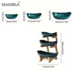 Тарелка для закусок, 3 уровня цена и информация | Kemorela Кухонные товары, товары для домашнего хозяйства | pigu.lt