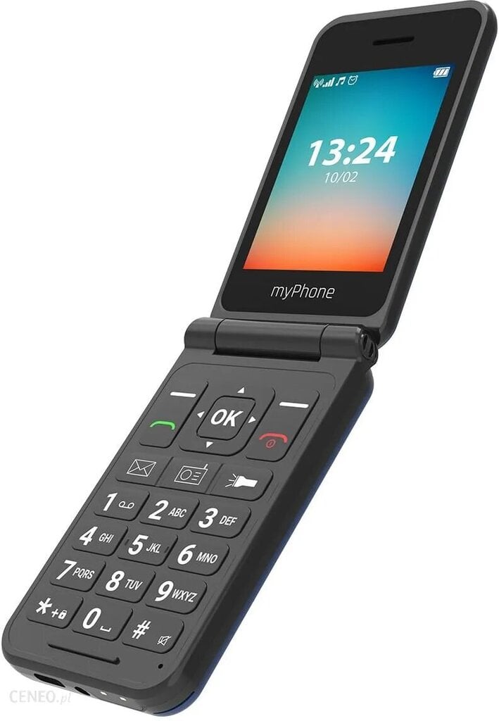 MyPhone Flip LTE, black|blue kaina ir informacija | Mobilieji telefonai | pigu.lt