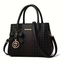 Smurf сумка женская с узором, черная  цена и информация | Женская сумка Bugatti | pigu.lt
