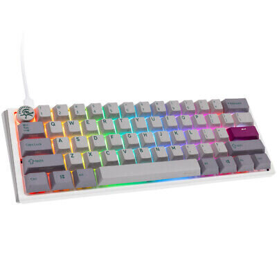 Ducky One 3 Mist Grey Mini RGB LED MX-Ergo-Clear (DKON2161ST-EUSPDMIWHHC2) kaina ir informacija | Klaviatūros | pigu.lt