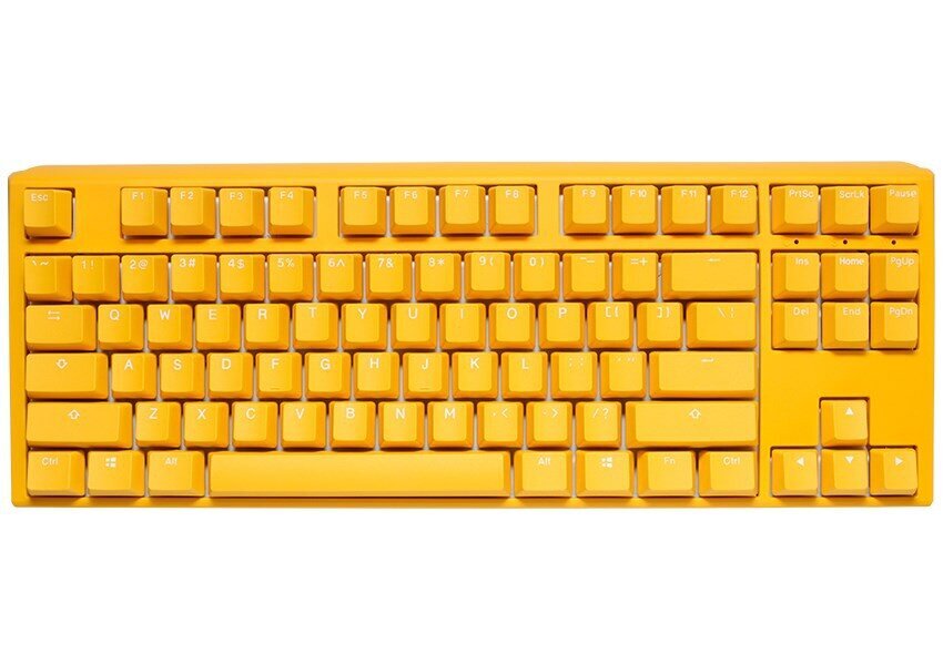 Ducky One 3 Yellow TKL RGB LED MX-Clear (DKON2187ST-WUSPDYDYYYC1) цена и информация | Klaviatūros | pigu.lt