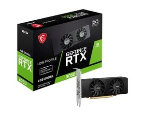 MSI GeForce RTX 3050 LP OC (V812-023R) kaina ir informacija | Vaizdo plokštės (GPU) | pigu.lt