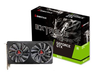 Biostar GeForce GTX1650 (VN1656XF41) kaina ir informacija | Vaizdo plokštės (GPU) | pigu.lt