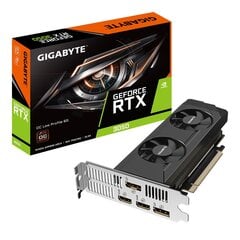 Gigabyte GeForce RTX 3050 OC Low Profile (GV-N3050OC-6GL) kaina ir informacija | Vaizdo plokštės (GPU) | pigu.lt