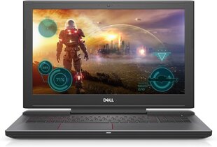 Dell G5 15 5587 15.6", Intel Core i5-8300H, 16GB, 512GB SSD + 1TB HDD, be OS, Juodas kaina ir informacija | Nešiojami kompiuteriai | pigu.lt