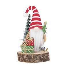 деревянная фигурка гнома с подарками 7,8x13 см цена и информация | Рождественское украшение CA1031, 10 см | pigu.lt